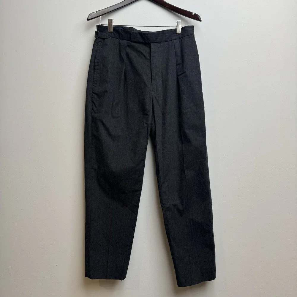 VTG Polo Ralph Lauren Dress Pants Men's 31x30 Gray Side Tab Adjusters